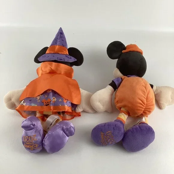 Disney Mickey Minnie Halloween Costume 15" Plush Stuffed Toy Pumpkin Witch 2020 - Picture 8 of 8